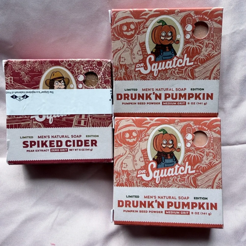 Dr. Squatch Men’s Natural Soap - Drunk'n Pumpkin & Spiked Cider (Limited)